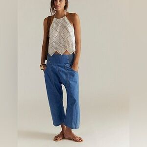 We The Free Lunan Crop Harem Jeans